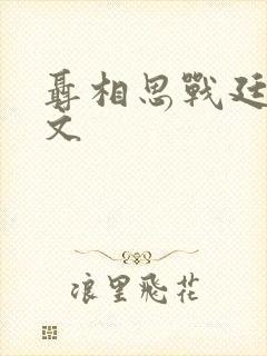 聂相思战廷深全文