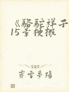 《骆驼祥子》第15章梗概