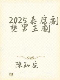 2025泰腐剧双男主剧