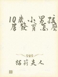 10岁小男孩乳房发育怎么回事