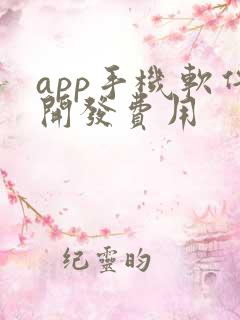 app手机软件开发费用
