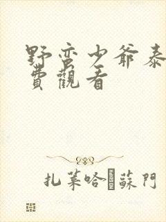 野蛮少爷泰剧免费观看