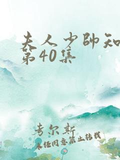 夫人少帅知错了第40集