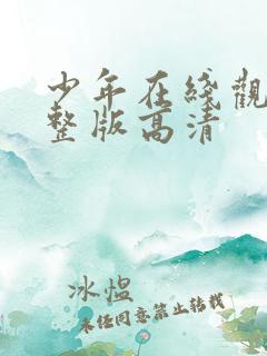 少年在线观看完整版高清