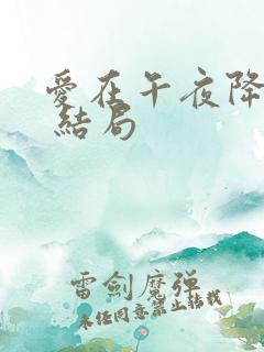 爱在午夜降临前 结局