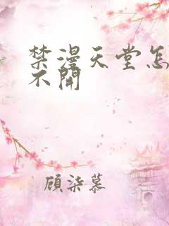 禁漫天堂怎么打不开