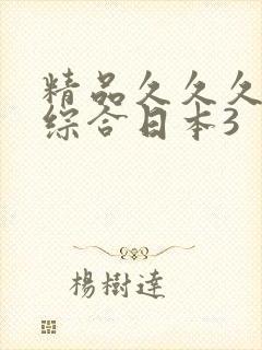 精品久久久久久综合日本3