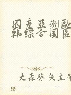 国产亚洲欧美日韩综合图区