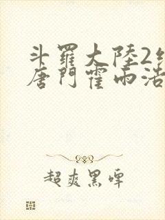 斗罗大陆2绝世唐门霍雨浩的魂灵
