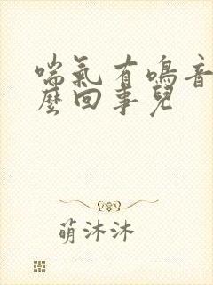 喘气有鸣音是怎么回事儿