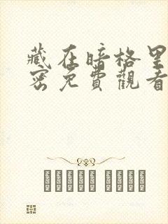 藏在暗格里的秘密免费观看