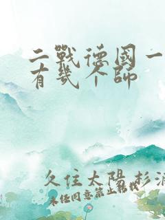 二战德国一个军有几个师