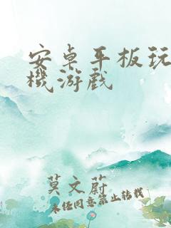 安卓平板玩的单机游戏