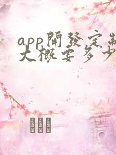 app开发定制大概要多少钱
