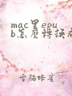 mac里epub怎么转换成pdf