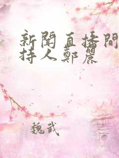新闻直播间女主持人郑丽