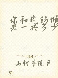 你和我的倾城时光一共多少集