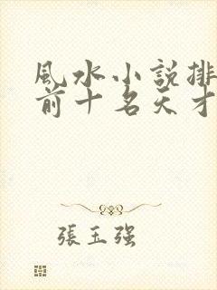 风水小说排行榜前十名天才相师