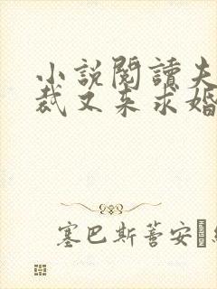 小说阅读夫人总裁又来求婚了