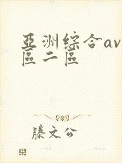 亚洲综合av一区二区