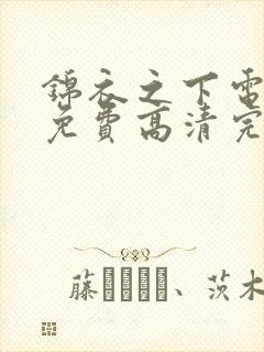 锦衣之下电视剧免费高清完整版