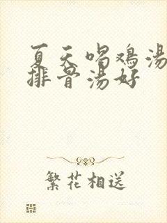 夏天喝鸡汤还是排骨汤好