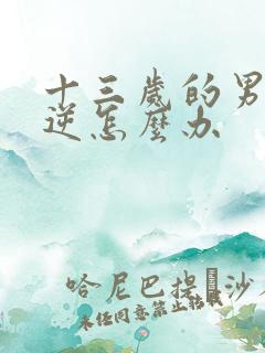 十三岁的男孩叛逆怎么办