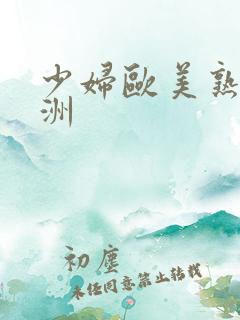 少妇欧美熟女亚洲