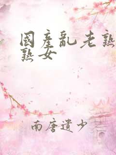 国产乱老熟女老熟女