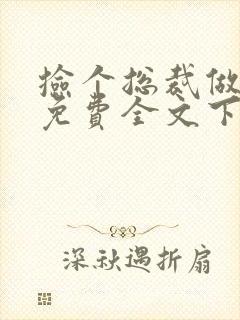 捡个总裁做老婆免费全文下载