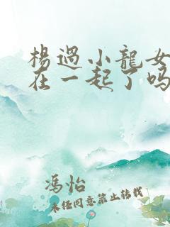 杨过小龙女最后在一起了吗