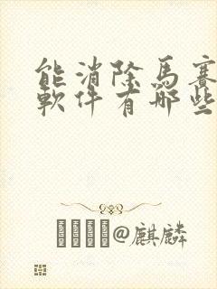 能消除马赛克的软件有哪些