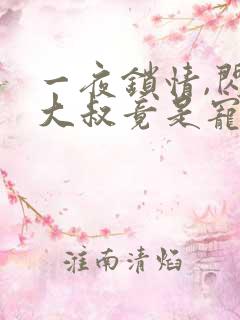 一夜锁情,闪婚大叔竟是宠妻奴全文免费阅读