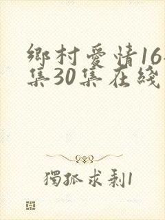 乡村爱情16全集30集在线观看