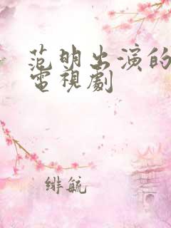 范明出演的全部电视剧