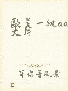 欧美一级aaa大片
