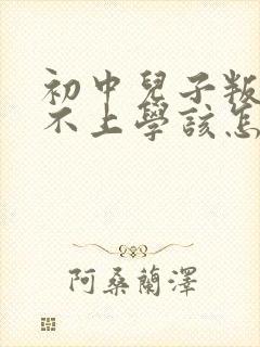 初中儿子叛逆期不上学该怎么办