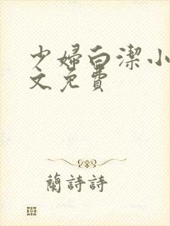 少妇白洁小说全文免费