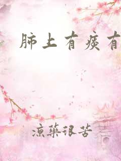 肺上有痰有结节