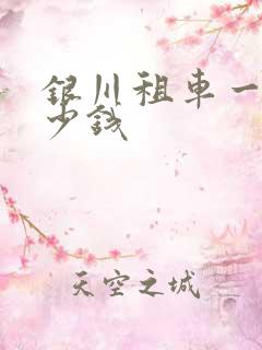 银川租车一天多少钱