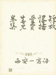 半生爱恨短剧全集免费播放