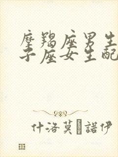 摩羯座男生与狮子座女生配对指数
