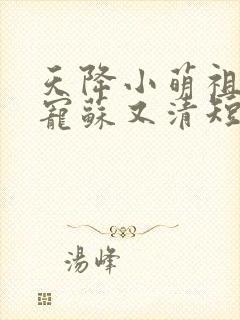 天降小萌祖全家宠苏又清短剧