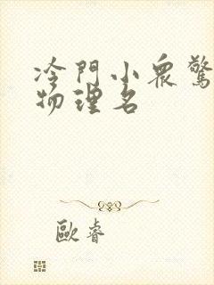 冷门小众惊艳的物理名