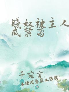 贱奴被主人调教成禁脔