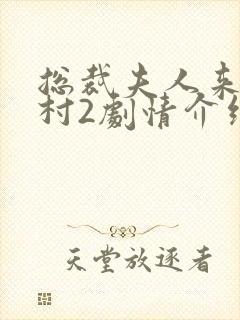 总裁夫人来自农村2剧情介绍
