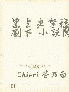 黑月光拿稳be剧本 小说阅读