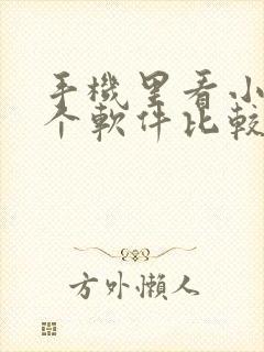 手机里看小说哪个软件比较好