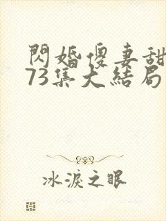 闪婚傻妻甜又野73集大结局
