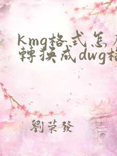 kmg格式怎么转换成dwg格式